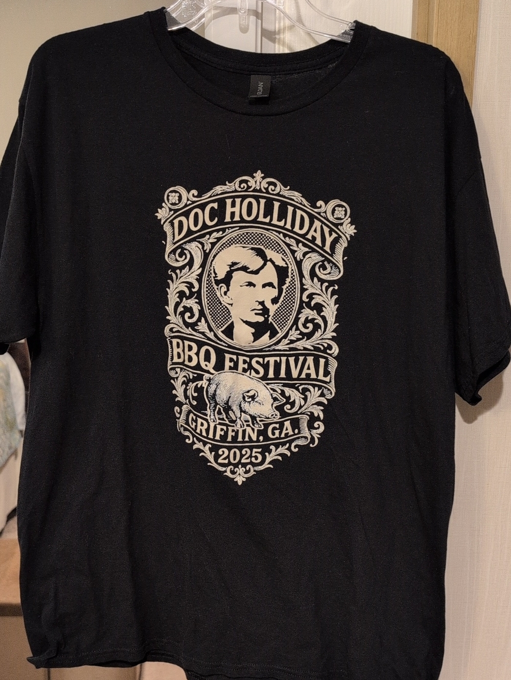 Doc Holliday BBQ Festival 2025 Black Graphic T-Shirt
